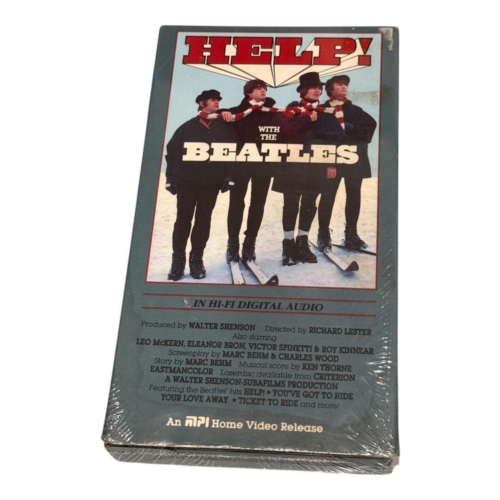 Vintage Help! With The Beatles VHS 1987 MPI Home Video Sealed Movie Hi-Fi Stereo
